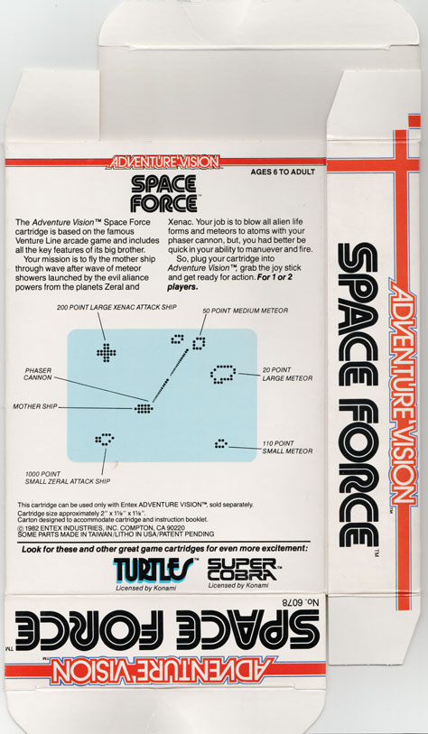 Back of Space Force box.