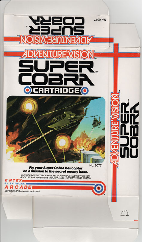 Front of Super Cobra box.