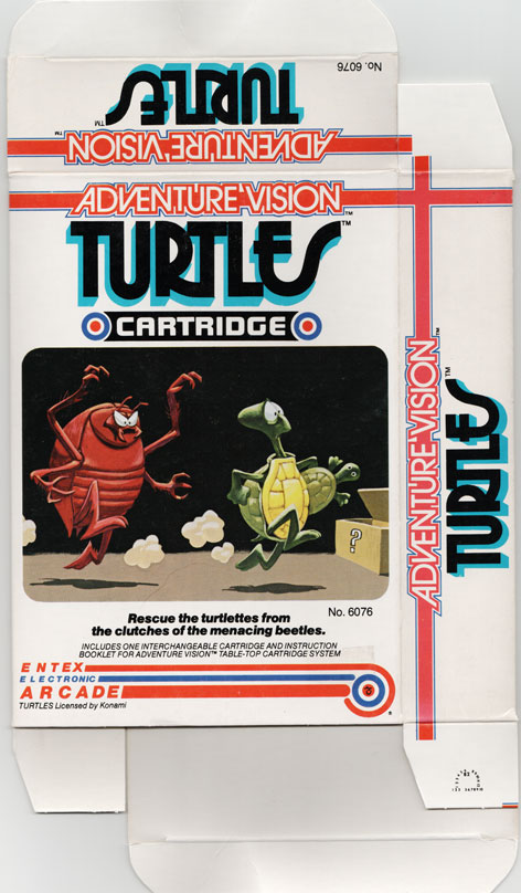Front of Turtles box.